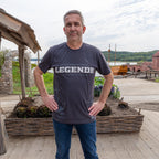 Störtebeker T-SHIRT „Legende“ – All-Overprint in Graphitgrau