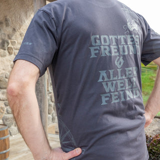 Störtebeker T-SHIRT „Legende“ – All-Overprint in Graphitgrau