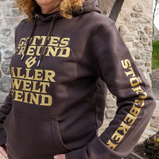 Störtebeker „Gottes Freund – GOLD EDITION“ - Störtebeker Hoodie braun – Unisex