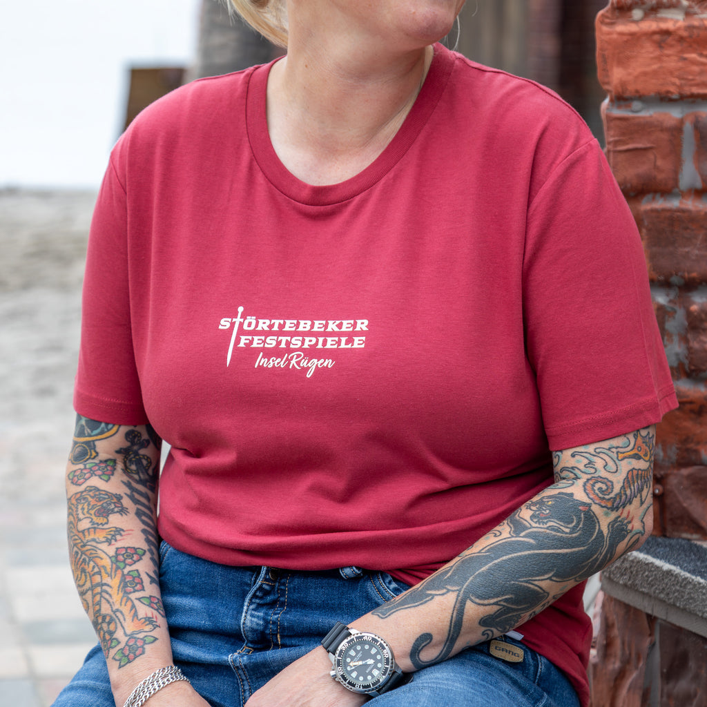 Flores Muertas | weißer floraler Totenkopf – Störtebeker Shirt – Unisex