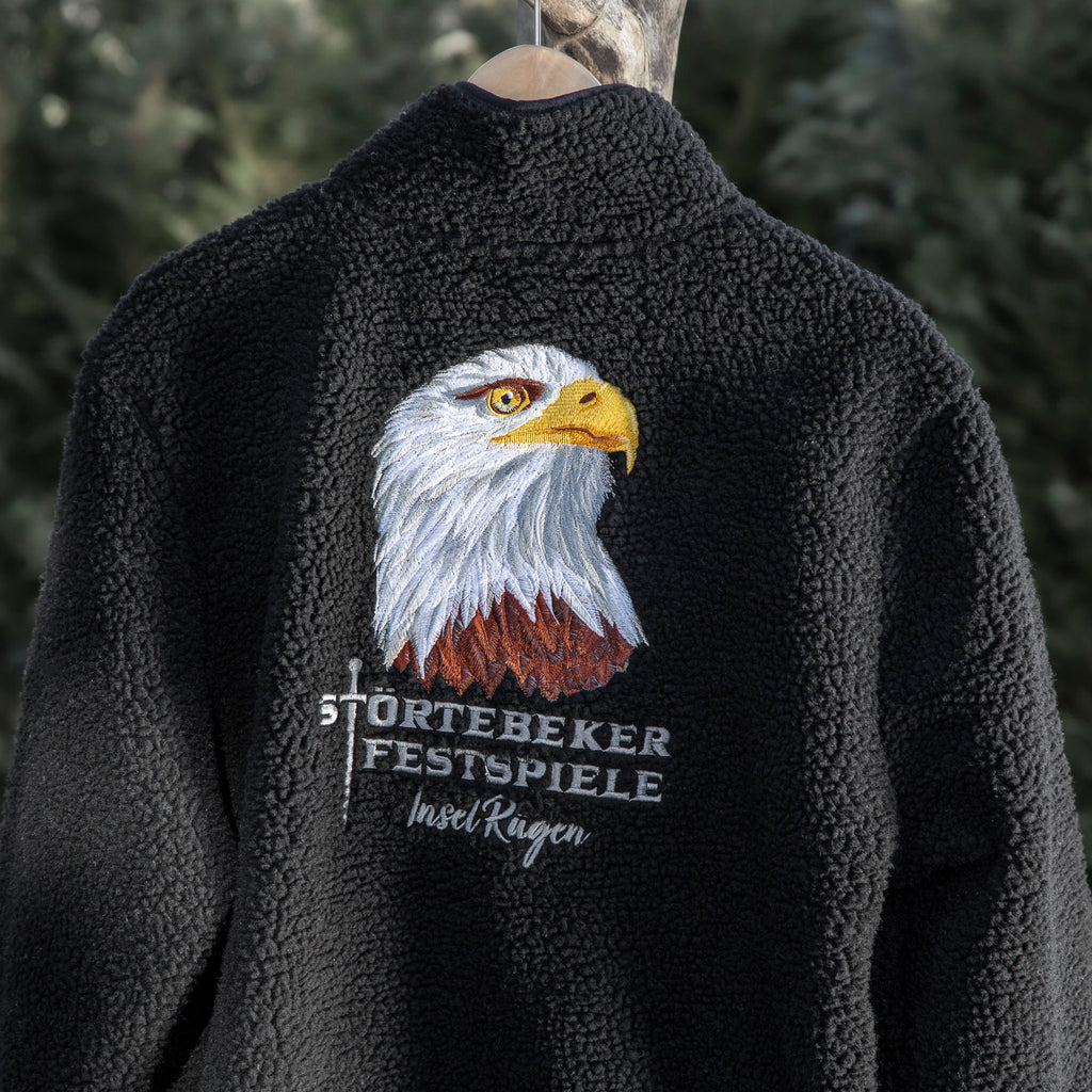 Kuschelpirat "Weißkopfseeadler Ben" –  Störtebeker SHERPA Fleecejacke  – Unisex