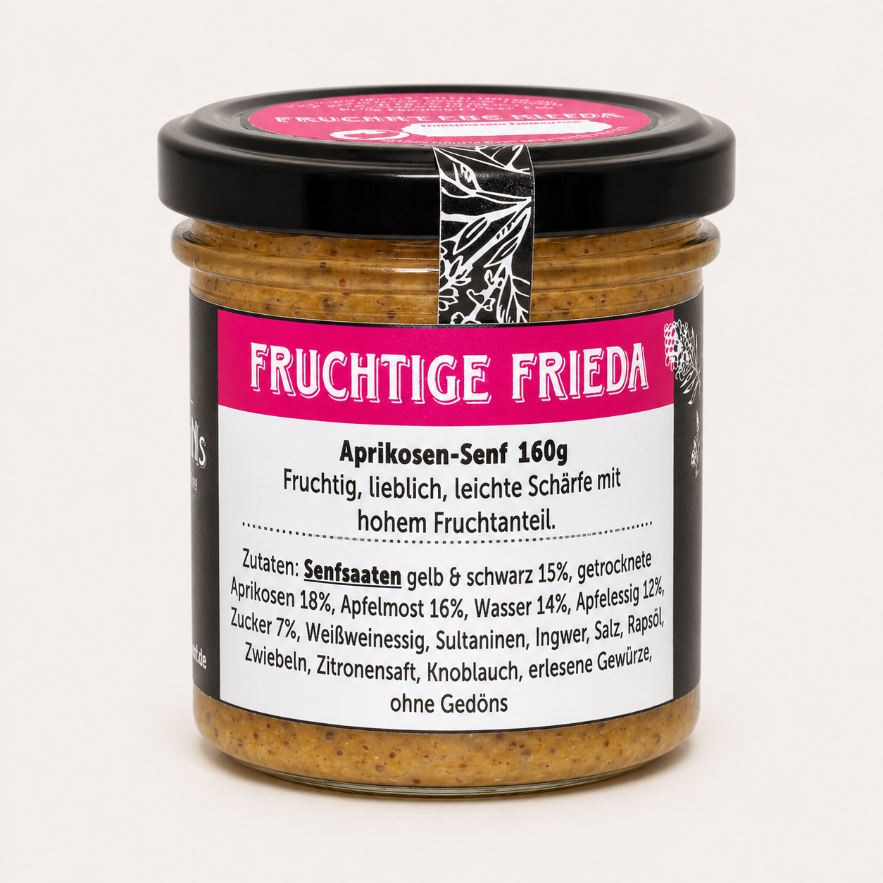 Glenns Original Rügen Senf - Fruchtige Frieda Aprikosen Senf