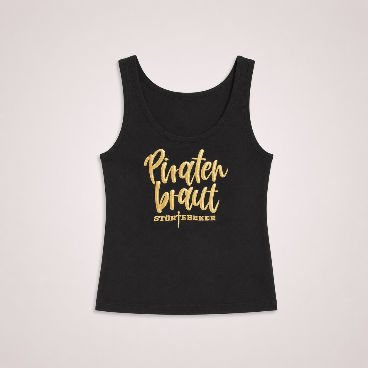 Störtebeker Frauen Tank-Top „Piratenbraut" in schwarz