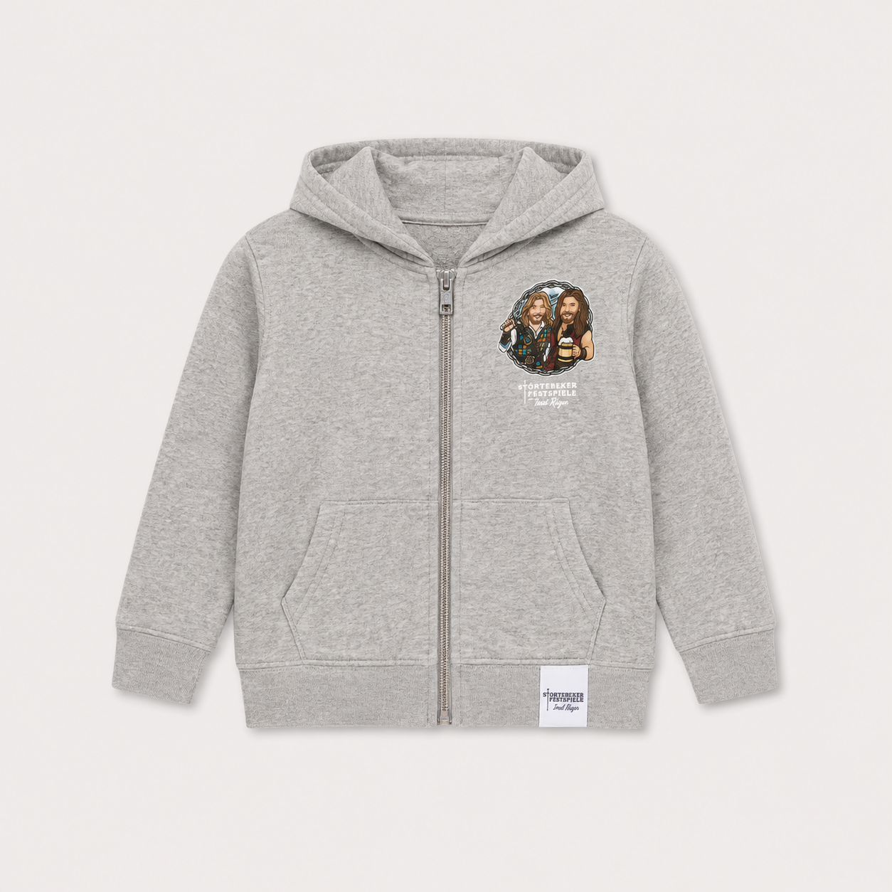 Klaus & Goedeke – Störtebeker JACKE MIT KAPUZE 2025 – Kids grau