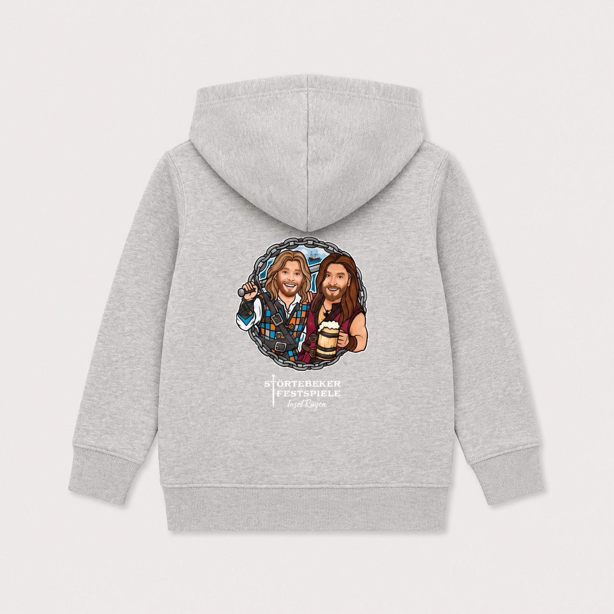 Klaus & Goedeke – Störtebeker JACKE MIT KAPUZE 2025 – Kids grau