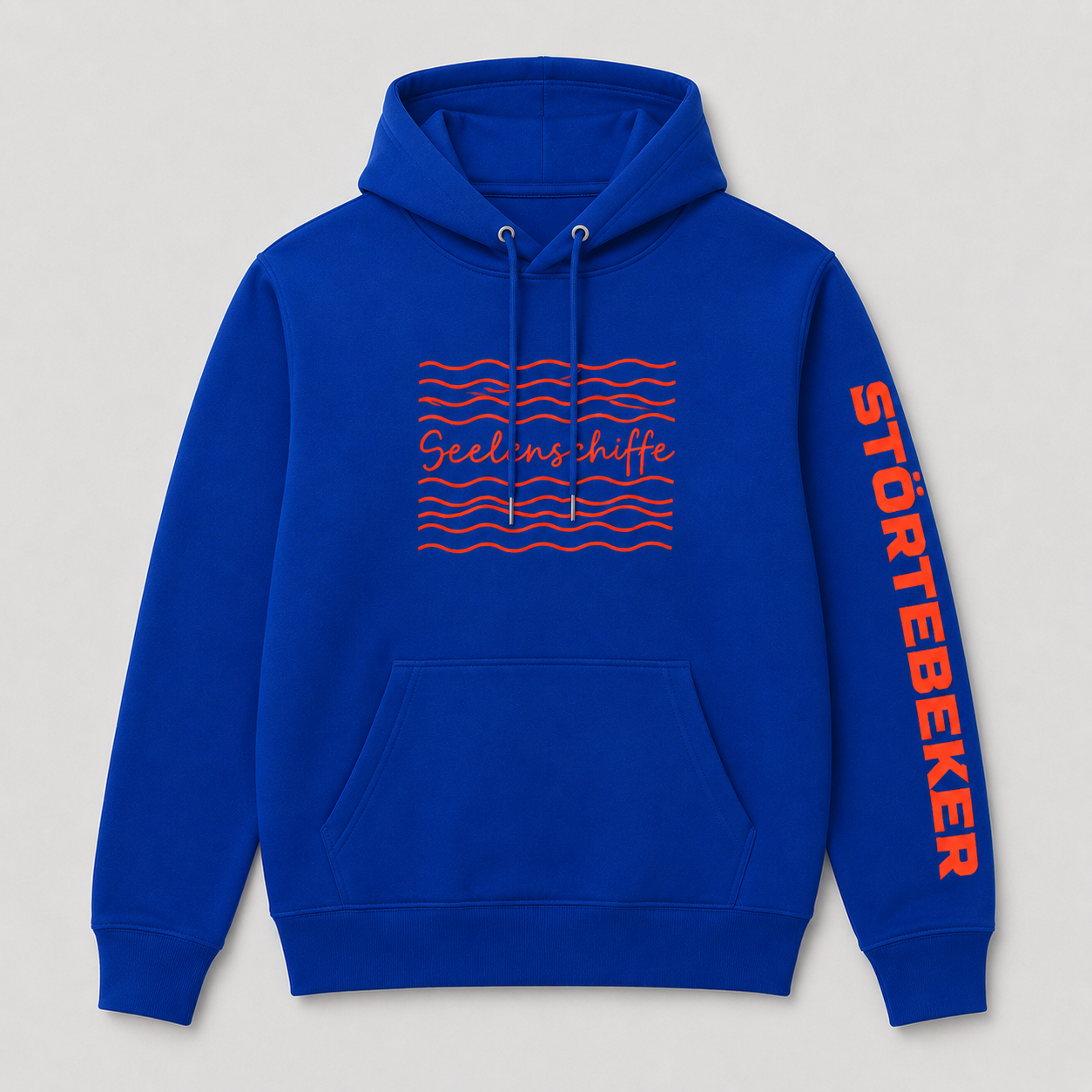 Störtebeker Hoodie „Seelenschiffe“ Freibeuter der Meere | neonorange