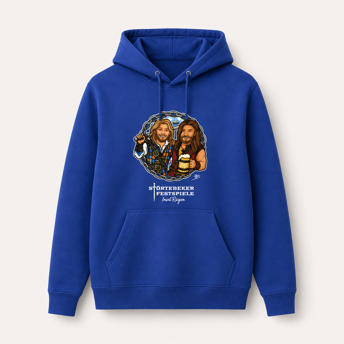Störtebeker Unisex Hoodie „Klaus & Goedeke" in Royalblau