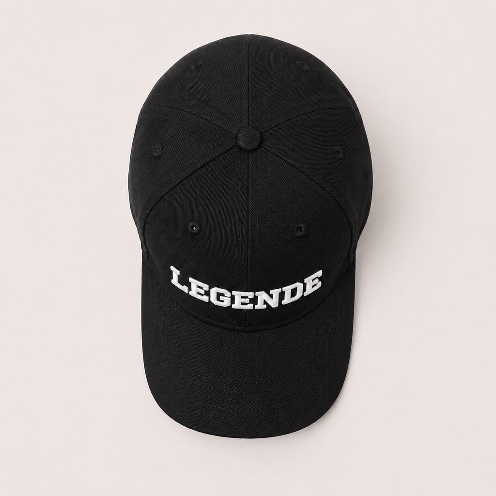 Basecap „LEGENDE" schwarz