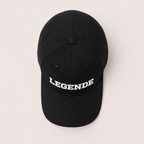 Basecap „LEGENDE" schwarz