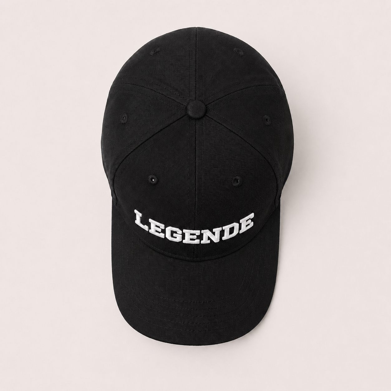 Basecap „LEGENDE" schwarz