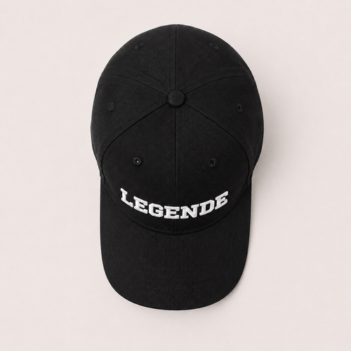 Basecap „LEGENDE" schwarz