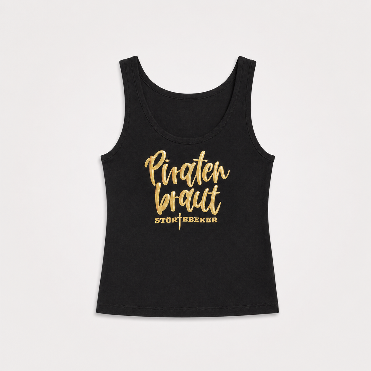 Störtebeker Frauen Tank-Top „Piratenbraut" in schwarz