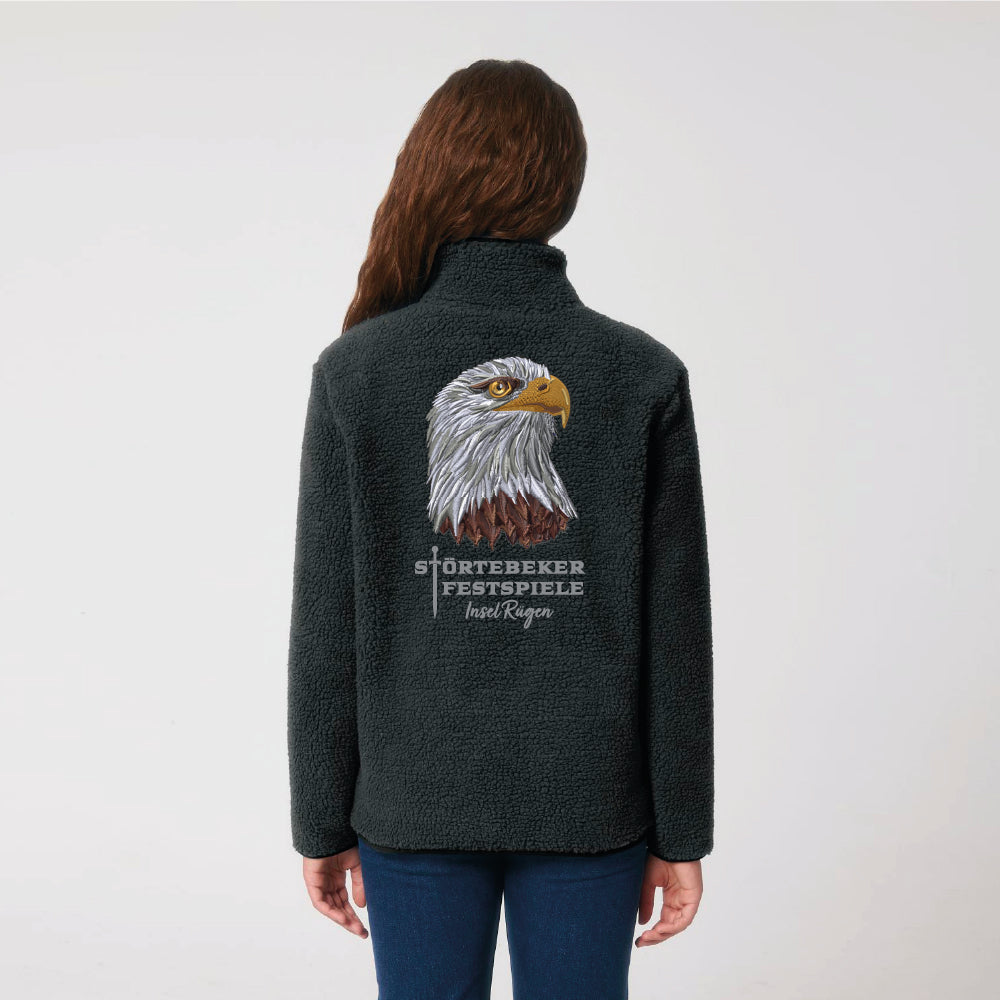 Kuschelpirat "Weißkopfseeadler Ben" –  Störtebeker SHERPA Fleecejacke  – Unisex