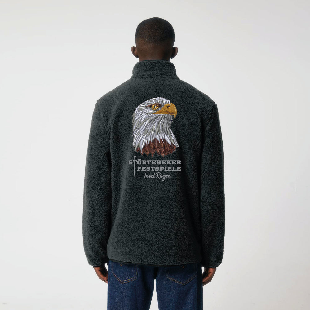 Kuschelpirat "Weißkopfseeadler Ben" –  Störtebeker SHERPA Fleecejacke  – Unisex
