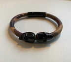 Lederarmband "Camouflage Skull"