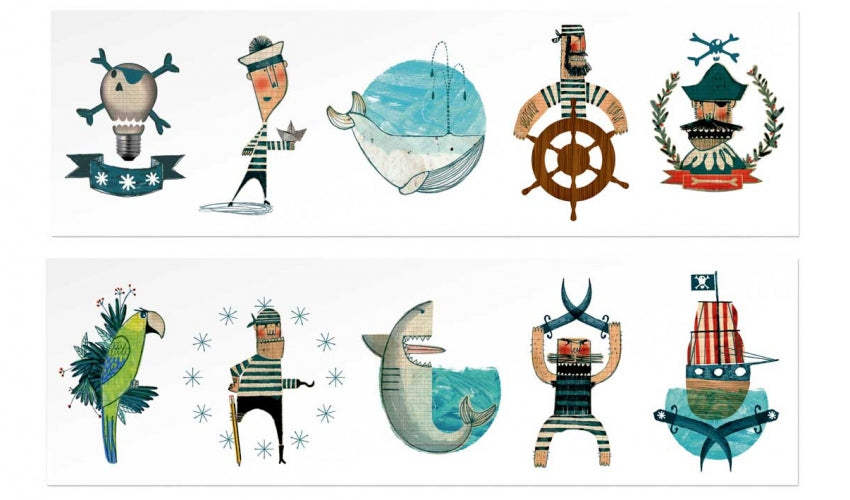 Londji Tattoo Medieval,Ocean,Pirates